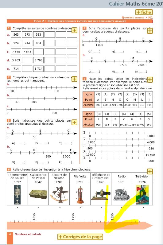 Bouton d'accès aux corrigés des cahiers iParcours maths en version professeur