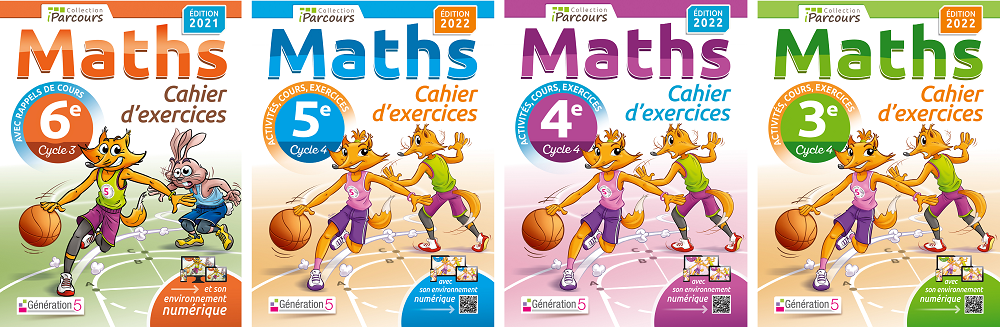 Collection des cahiers-manuels iParcours Maths - Collège